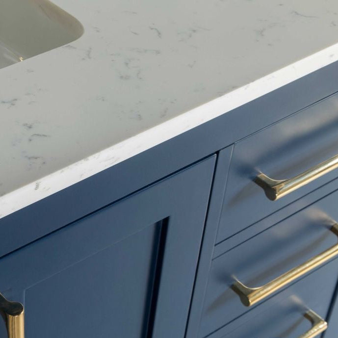 Ashley 72" Blue Bathroom Cabinet