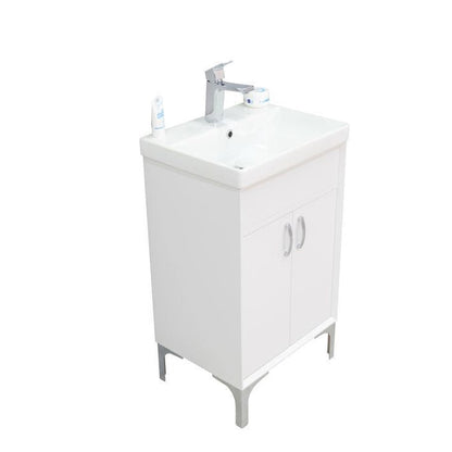 Sempre White 20" Bathroom Cabinet