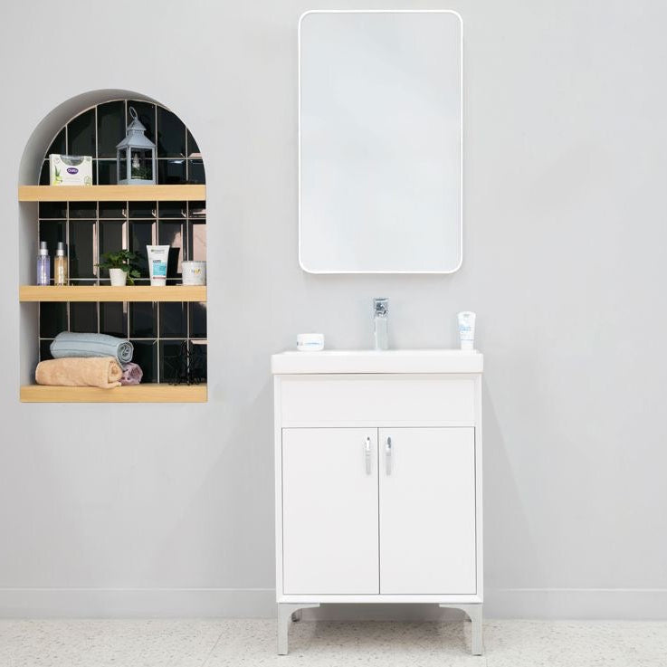 Sempre White 24" Bathroom Cabinet