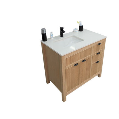 Catalina Natural Oak 36" Bathroom Cabinet