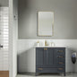 Paloma 36" Dark Gray Bathroom Cabinet