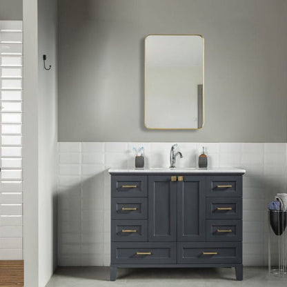 Paloma 42" Dark Gray Bathroom Cabinet