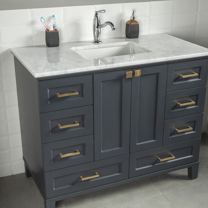Paloma 42" Dark Gray Bathroom Cabinet