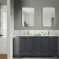 Paloma 60" Dark Gray Double Bowls Bathroom Cabinet