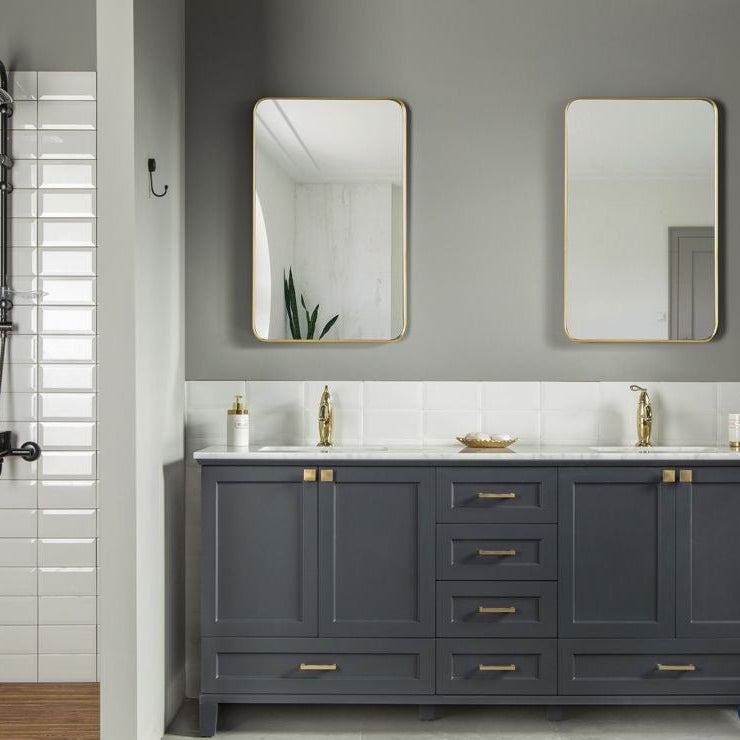 Paloma 72" Dark Gray Double Bowls Bathroom Cabinet