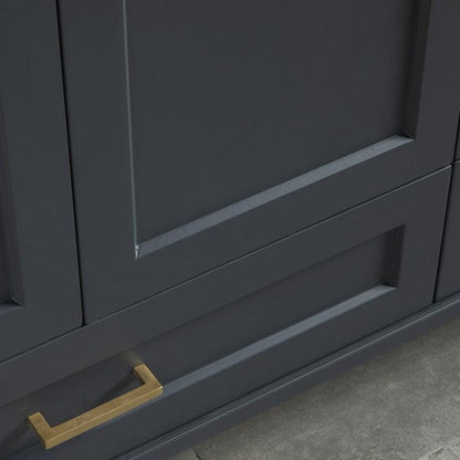 Paloma 72" Dark Gray Double Bowls Bathroom Cabinet