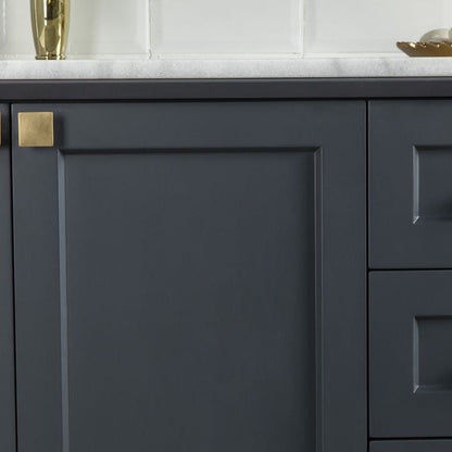 Paloma 72" Dark Gray Double Bowls Bathroom Cabinet