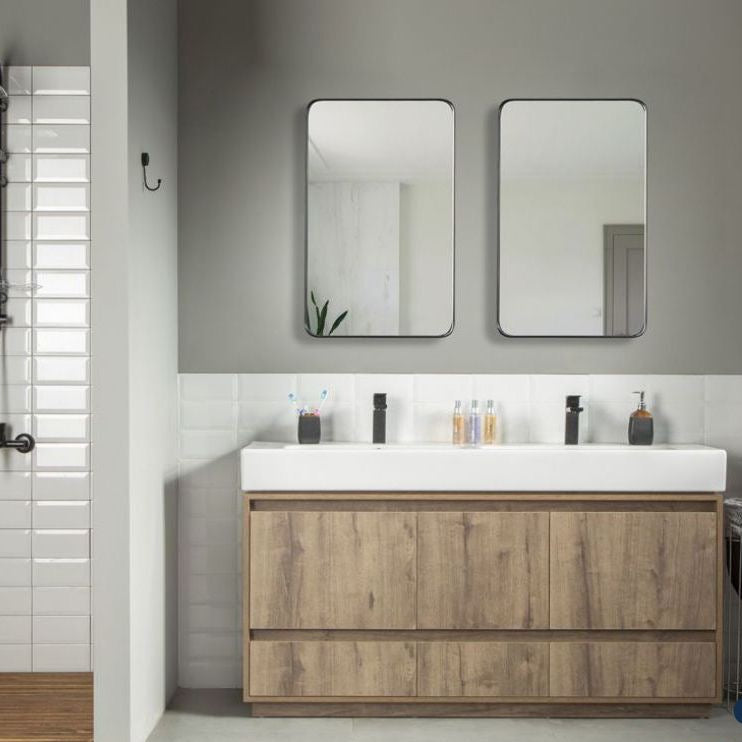 Romina 60" Messina Double Bowls Bathroom Cabinet