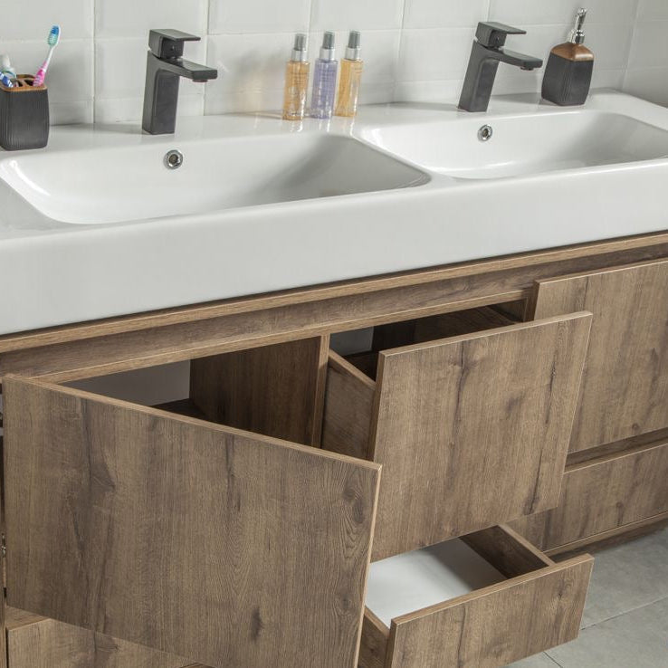 Romina 60" Messina Double Bowls Bathroom Cabinet