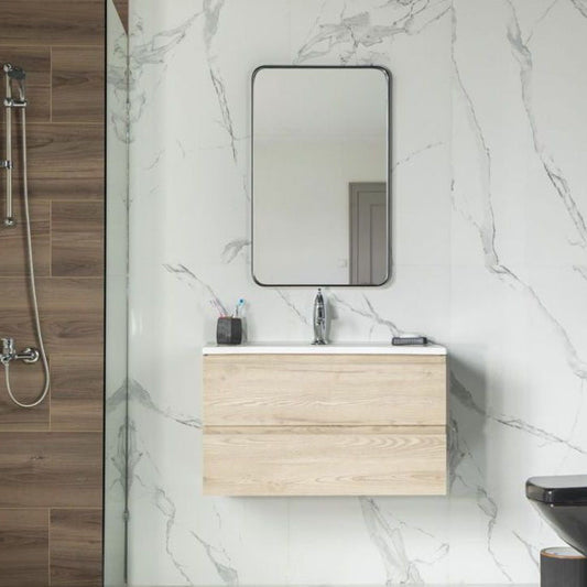 Simena 30" Oak Bathroom Cabinet