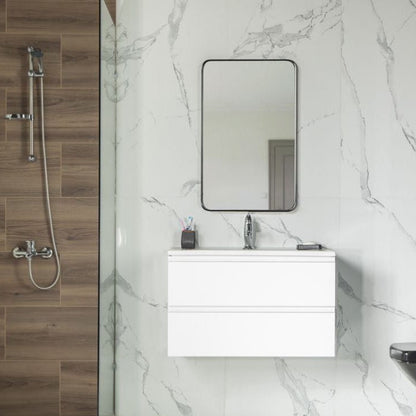 Simena 30" White Bathroom Cabinet