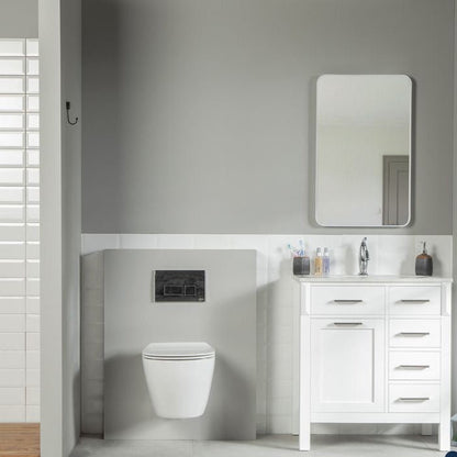 Fawna 30" White Bathroom Cabinet