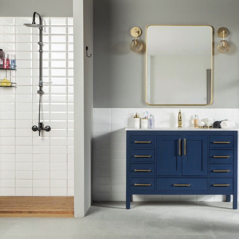 Ashley 48" Blue Bathroom Cabinet