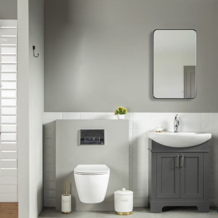Luna 26" Pepper Bathroom Cabinet