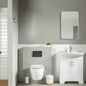 Luna 26" White Bathroom Cabinet