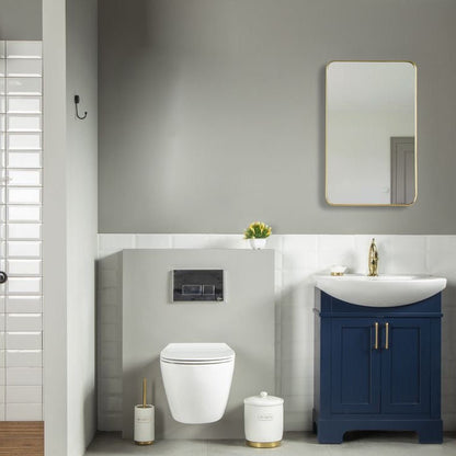 Luna 26" Navy Blue Bathroom Cabinet
