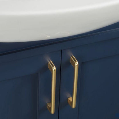 Luna 26" Navy Blue Bathroom Cabinet