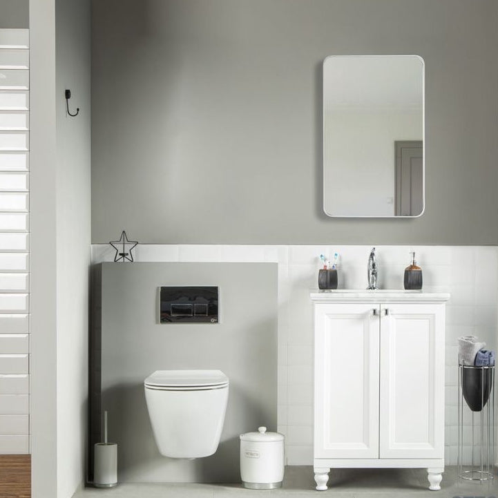 Isabel 24" White Bathroom Cabinet