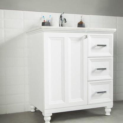 Isabel 30" White Bathroom Cabinet