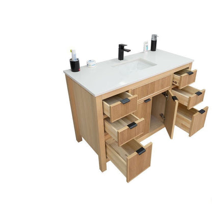 Catalina Natural Oak 48" Bathroom Cabinet