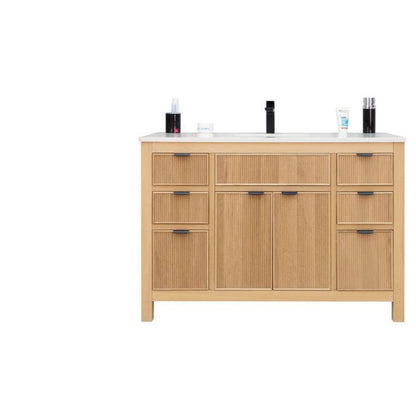 Catalina Natural Oak 48" Bathroom Cabinet
