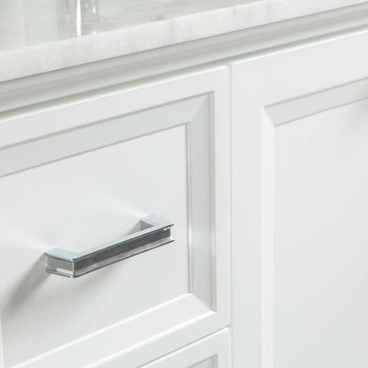 Isabel 60" White Double Bowls Bathroom Cabinet