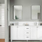Isabel 72" White Double Bowls Bathroom Cabinet