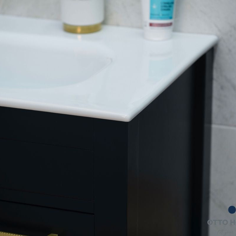 Aria Black 36" Bathroom Cabinet