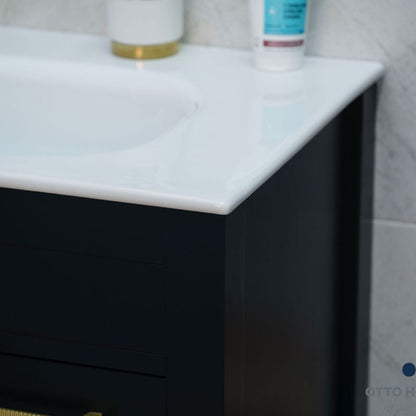 Aria Black 36" Bathroom Cabinet