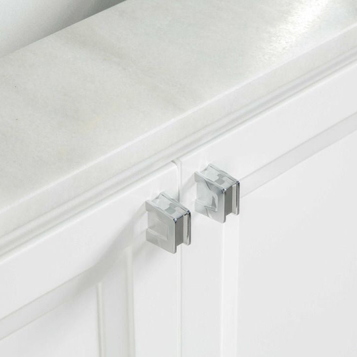 Isabel 72" White Double Bowls Bathroom Cabinet