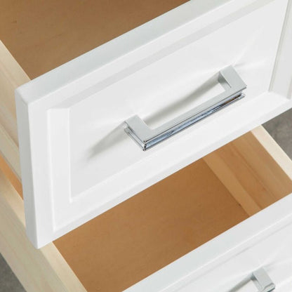 Isabel 72" White Double Bowls Bathroom Cabinet