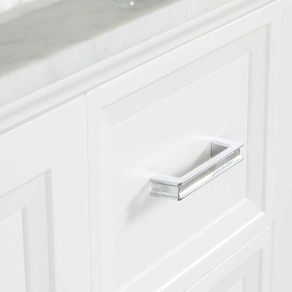 Isabel 72" White Double Bowls Bathroom Cabinet