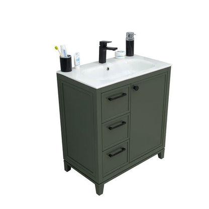 Frame Pine Green 30" Bathroom Cabinet