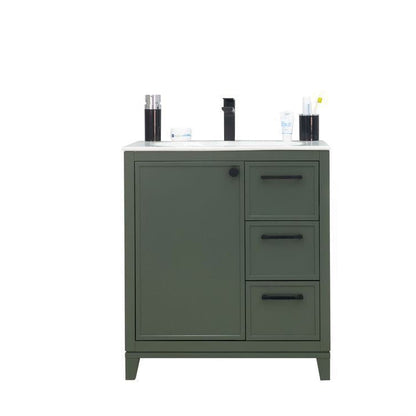 Frame Pine Green 30" Bathroom Cabinet