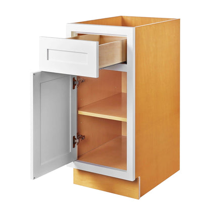 Maplevilles Cabinetry Inset 15" Wide x 35" Tall Single Door Base Cabinet with Single Drawer