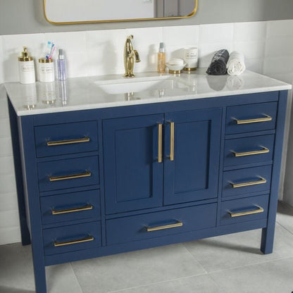 Ashley 48" Blue Bathroom Cabinet