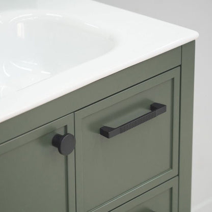 Frame Pine Green 30" Bathroom Cabinet