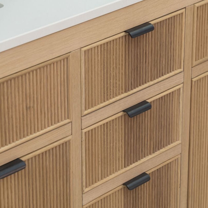 Catalina Natural Oak 60" Bathroom Cabinet