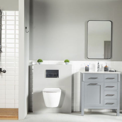 Fawna 30" Gray Bathroom Cabinet
