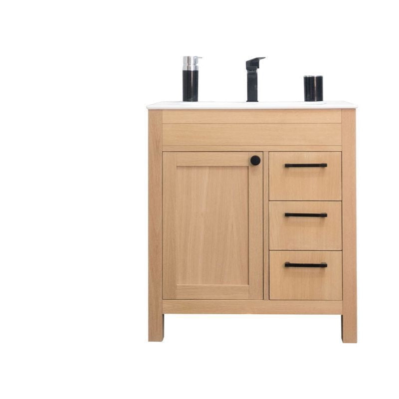 Aria Natural Oak 30" Bathroom Cabinet