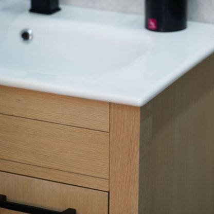 Aria Natural Oak 30" Bathroom Cabinet