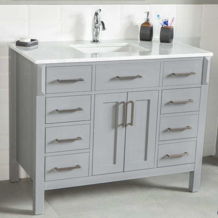 Fawna 42" Gray Bathroom Cabinet