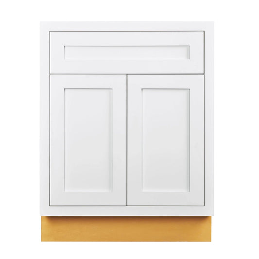 Maplevilles Cabinetry Inset 24" Wide x 35" Tall Double Door Base Cabinet with Single Drawer