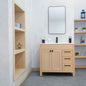 Aria Natural Oak 36" Bathroom Cabinet