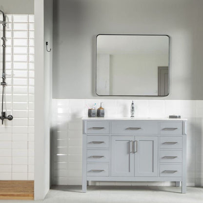 Fawna 48" Gray Bathroom Cabinet