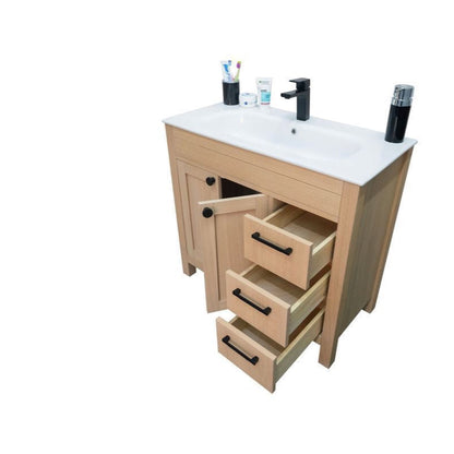 Aria Natural Oak 36" Bathroom Cabinet