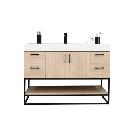 Solana Natural Oak 48" Bathroom Cabinet