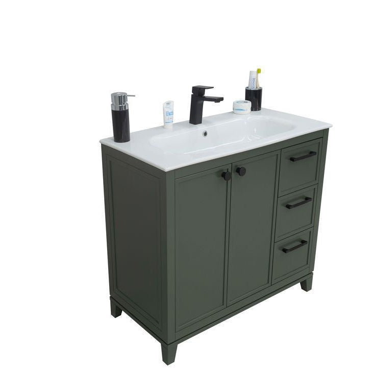 Frame Pine Green 36" Bathroom Cabinet