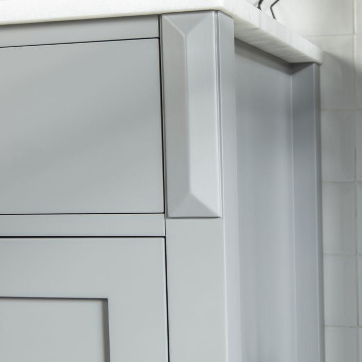 Fawna 60" Gray Double Bowls Bathroom Cabinet