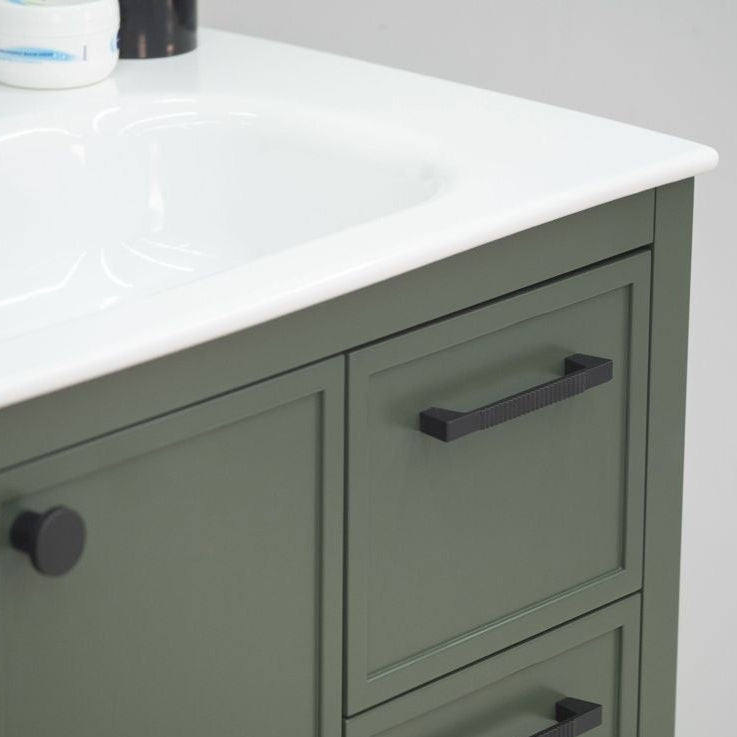 Frame Pine Green 36" Bathroom Cabinet